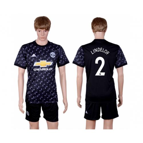 Manchester United #2 Lindelof Away Soccer Club Jersey